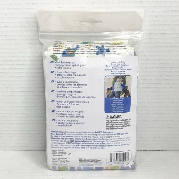 Summer Infant Keep Me Clean Disposable Toilet Set Covers 10 Count, X-Large - Picture 2 of 4